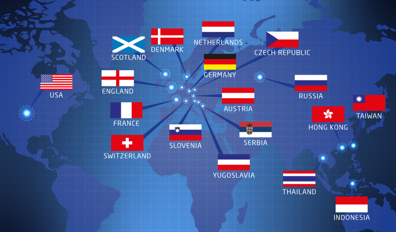 EPC Worldwide map